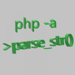 parse str function with php -a to start php interactive shell